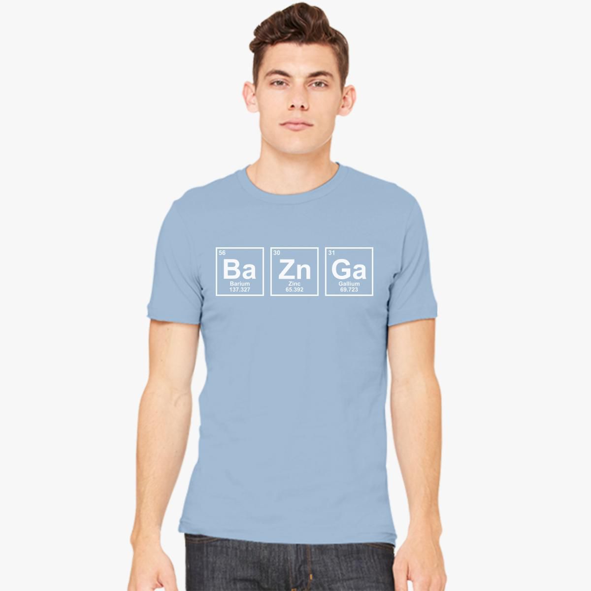 Beweegt niet Manuscript Spanje Bazinga Chemical Element Big Bang Sheldon Men's T-shirt | Kidozi