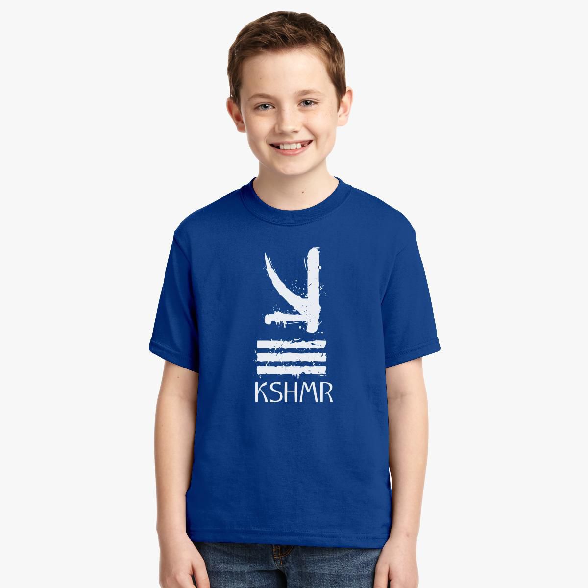 vinter konkurrence Luscious kshmr logo Youth T-shirt | Kidozi