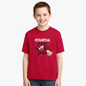 Roblox Christmas Design Red Nose Day Youth T Shirt Kidozicom - 