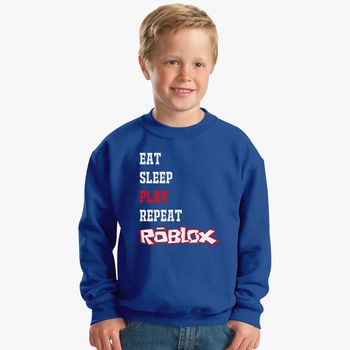 Eat Sleep Roblox Kids Sweatshirt Kidozi Com - roblox blue dinosaur shirt