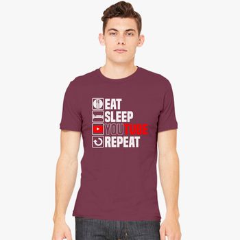 Eat Sleep Youtube Men S T Shirt Kidozi Com - how to create t shirts in roblox youtube