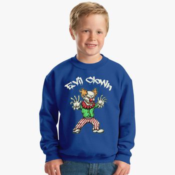 Scary Evil Clown T Shirt Kids Sweatshirt Kidozi Com