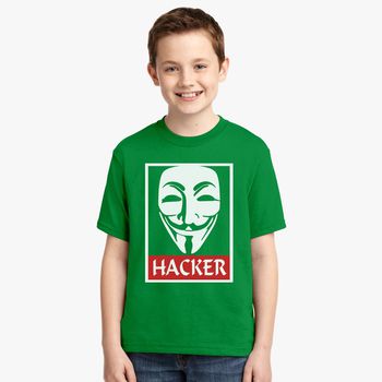 Cool Design Anonymous Hacker Youth T Shirt Kidozi Com - hacker t shirts roblox