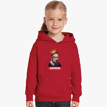 Red Supreme Hoodie For Kids
