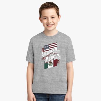 HADYKIDSLOVE American Grown with Brazilian Roots Kids T-Shirt Long Sleeve Boys Girls T-Shirt