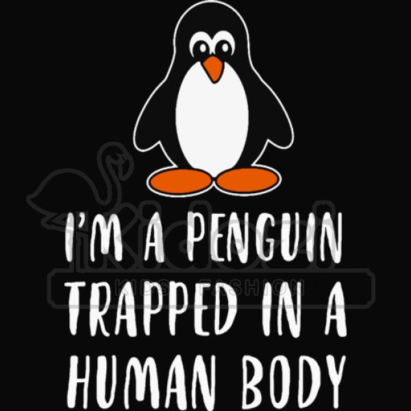 I M A Penguin Trapped In A Human Body Kids Hoodie Kidozi Com - a savage penguin roblox