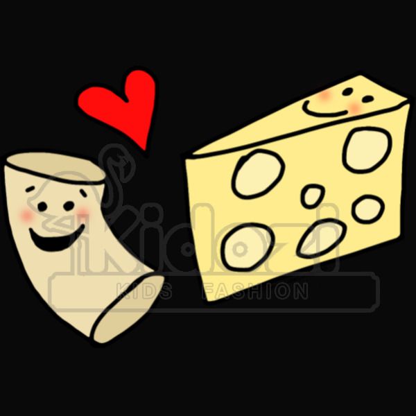 Macaroni Heart Cheese Cute Mac And Cheese Cartoon Kids Hoodie