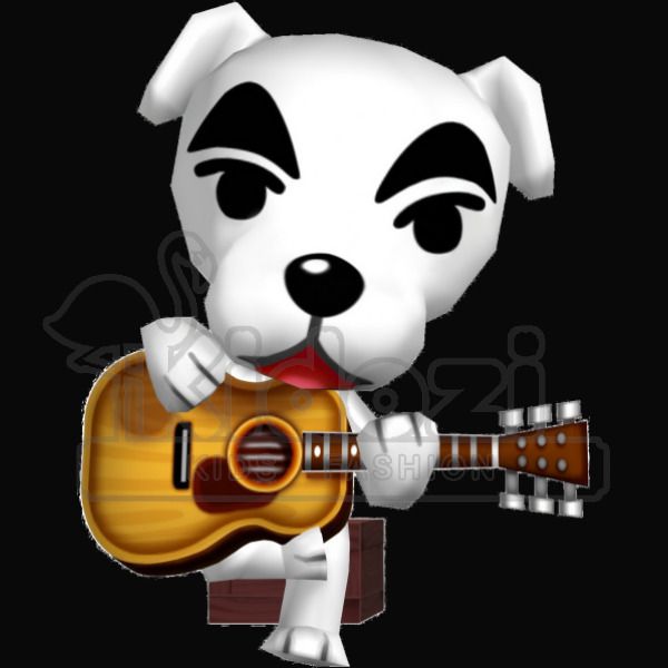 Animal Crossing Guitar Dog Totakeke Men's T-shirt 