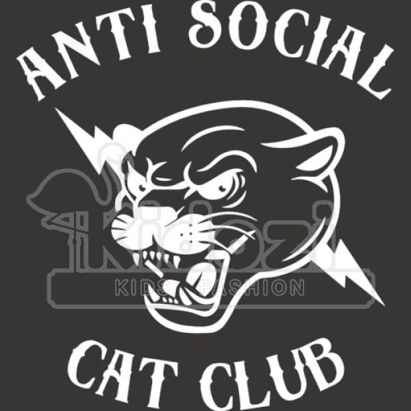 Anti Social Cat Club Panther Head Kids Hoodie Kidozi Com