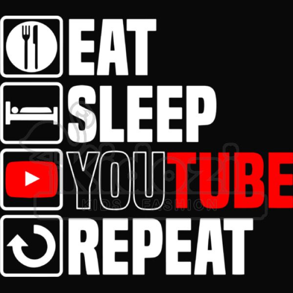 Eat Sleep Youtube Youth T Shirt Kidozi Com
