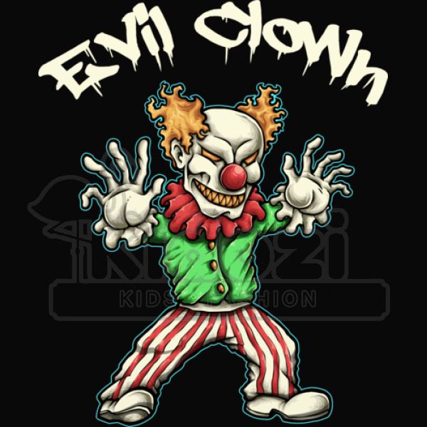 Scary Evil Clown T Shirt Youth T Shirt Kidozi Com