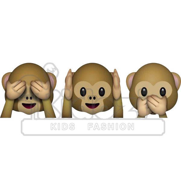 Funny Monkey Emoji See No Evil Hear No Evil Speak No Evil Kids Hoodie Kidozi Com - evil b emoji roblox