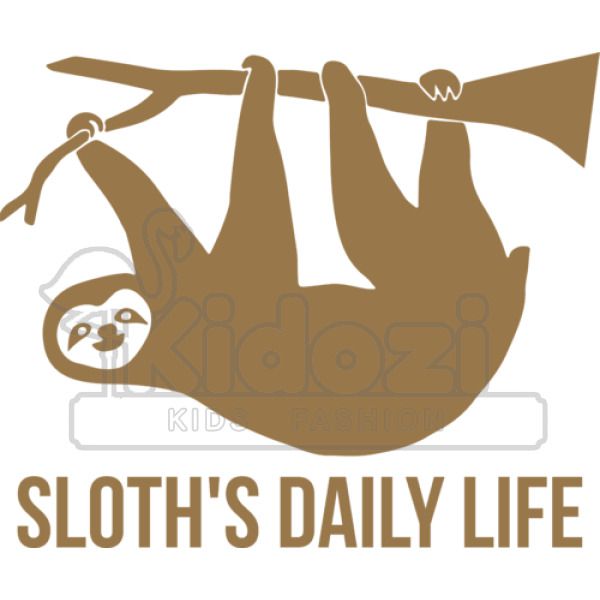 Sloth S Daily Life Kids Hoodie Kidozi Com - always sleepy blue sloth roblox