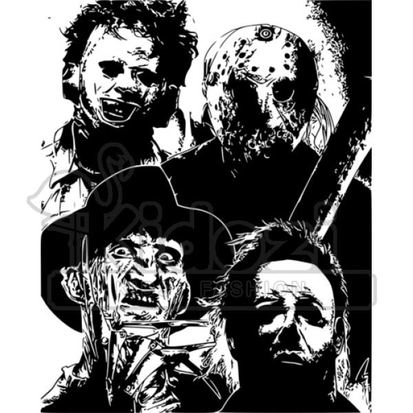Halloween Horror Movies Tee Freddy Krueger Jason Voorhees