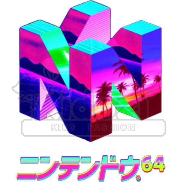 n64 vaporwave hoodie