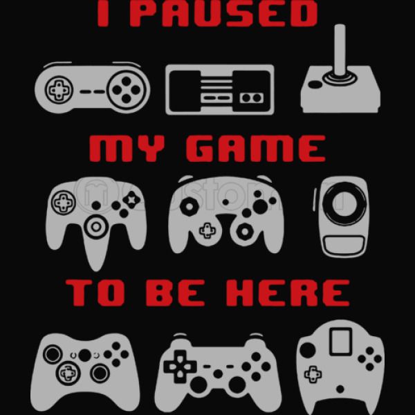 I Paused My Game To Be Here Video Controller Funny Kids Hoodie - kids t shirt i paused my game to be here roblox funny boys girls
