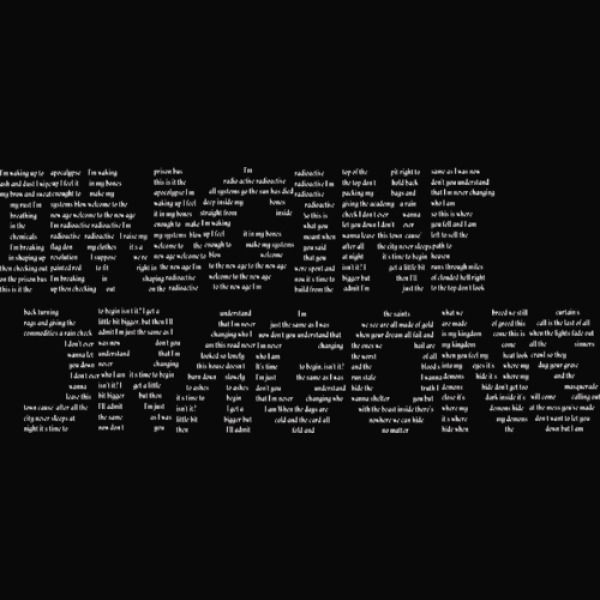 Imagine Dragon White Pixel Text Kids Tank Top Kidozicom