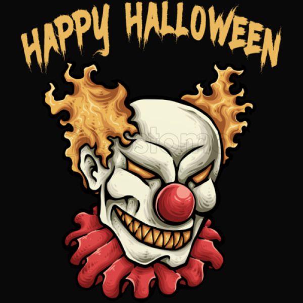 Happy Halloween Evil Clown T Shirt Unisex Hoodie Kidozi Com