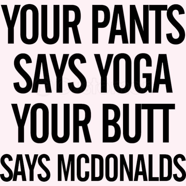 Your Pants Says Yoga Your Butt Says Mcdonalds Kids Hoodie - butt pants roblox