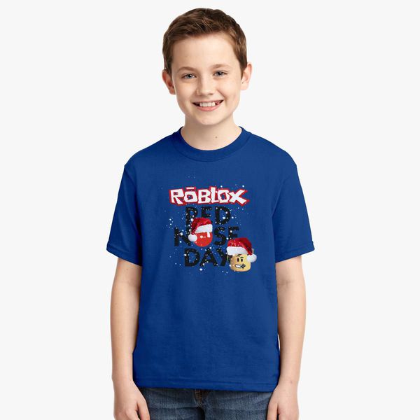 Roblox Christmas Red Nose Day Youth T Shirt Kidozi Com - roblox shirt red