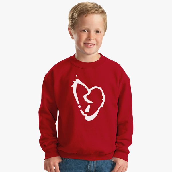 Xxxtentacion Broken Heart Symbol Kids Sweatshirt Kidozi Com - red small broken heart roblox