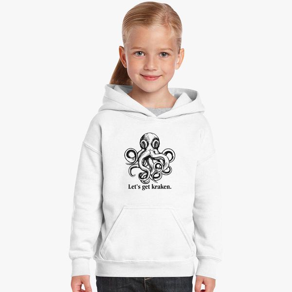 Let S Get Kraken Funny Octopus Kids Hoodie Kidozi Com - white awsome octopus roblox