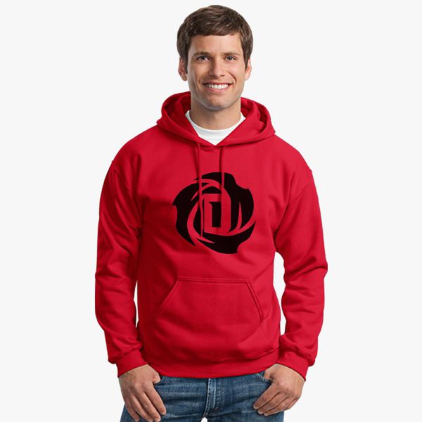 derrick rose red hoodie cheap online