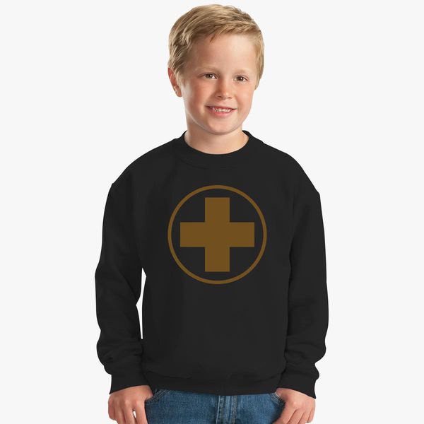 Team Fortress 2 Medic Emblem Kids Sweatshirt Kidozi Com - team fortress 2 red medic shirt roblox