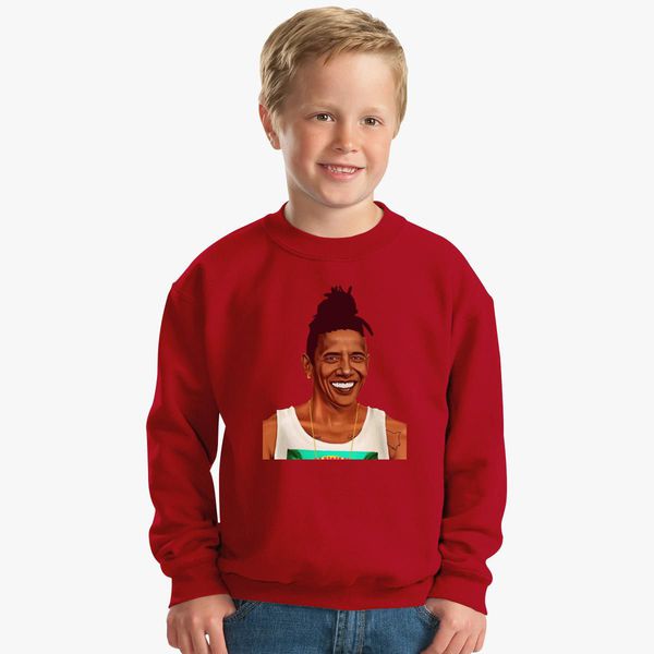 Barack Obama Lil Obama Kids Sweatshirt Kidozi Com - obama shirt roblox