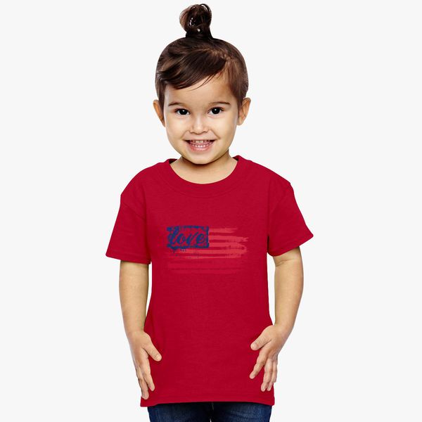American flag, Fourth of july american flag Toddler T-shirt | Kidozi.com