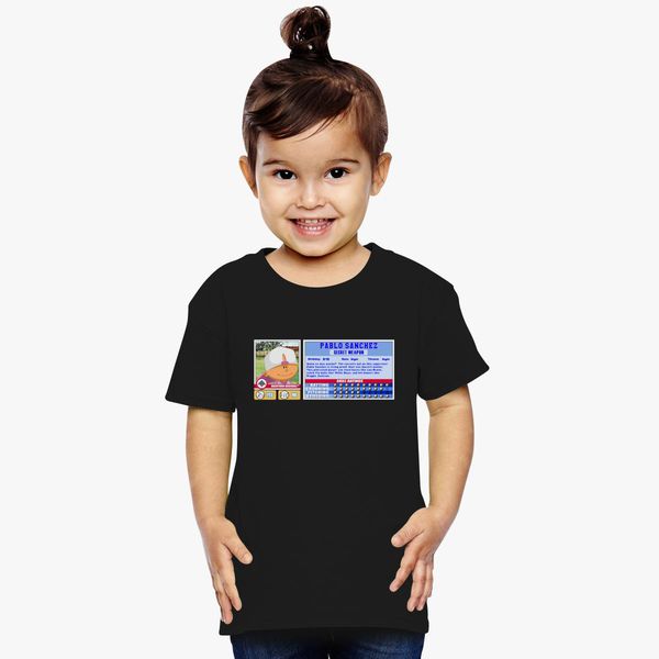 Pablo Sanchez Backyard Baseball Stat Card Toddler T Shirt Kidozi Com