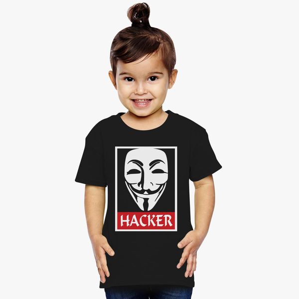 Cool Design Anonymous Hacker Toddler T Shirt Kidozi Com - t shirt roblox hacker
