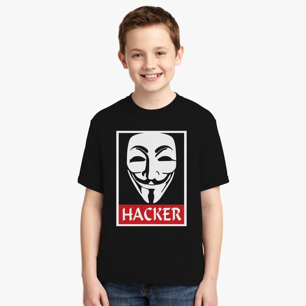 Cool Design Anonymous Hacker Youth T Shirt Kidozi Com - hacker t shirt roblox free