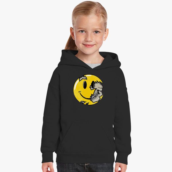 Smiley Face Skull Kids Hoodie Kidozi Com - james happy face for james bad day roblox
