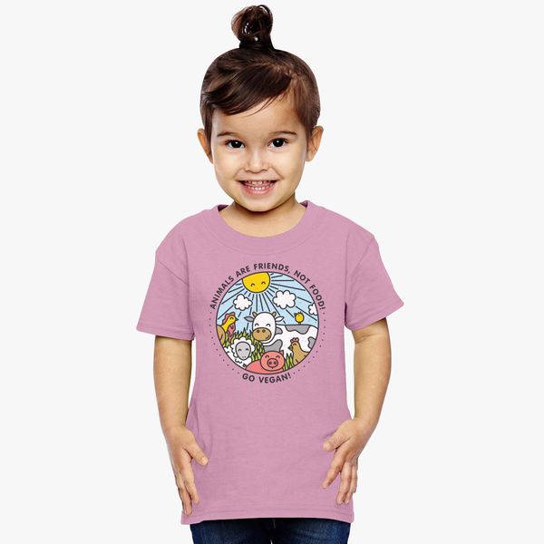 Animals are friends, not food Toddler T-shirt 