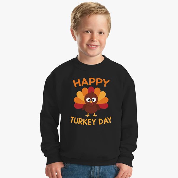 Happy Thanksgiving T Shirt Funny Turkey Day Gift Shirt Kids Sweatshirt Kidozi Com - roblox turkey shirt