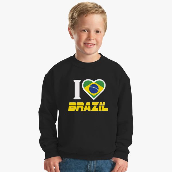 I Love Brazil Kids Sweatshirt Kidozi Com - t shirt roblox brasil