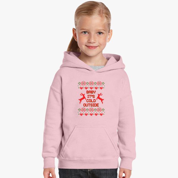 Baby It S Cold Outside Ugly Sweater Kids Hoodie Kidozi Com - baby its cold outside roblox