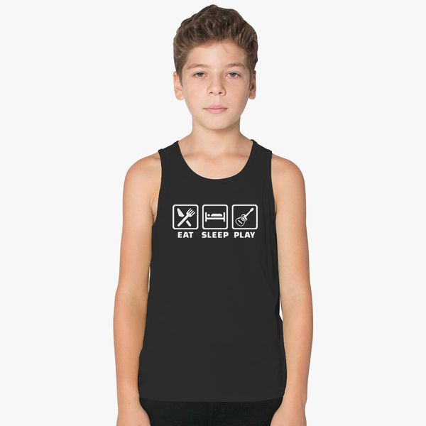 Eat Sleep Play Guitar Kids Tank Top Kidozi Com - eat sleep play repeat top roblox