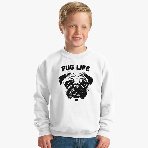 Comedy Funny Hot Pug Life 2018 Kids Sweatshirt 