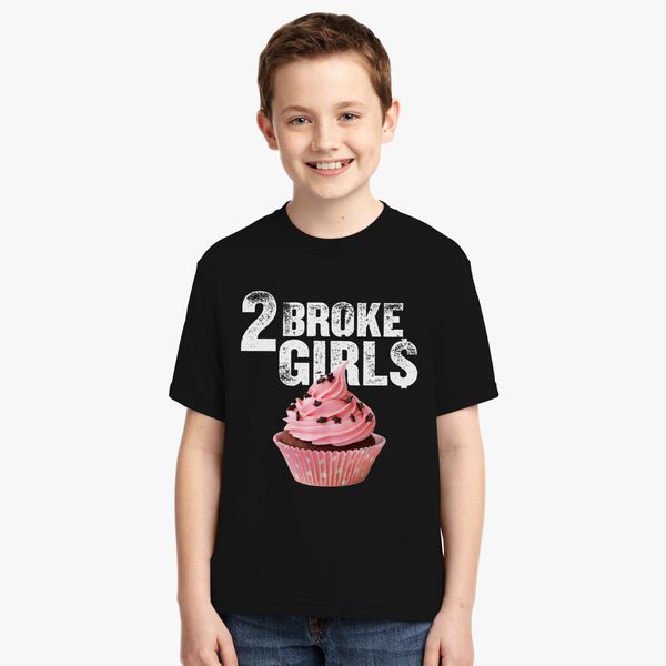 2 broke girls cupcake shirt