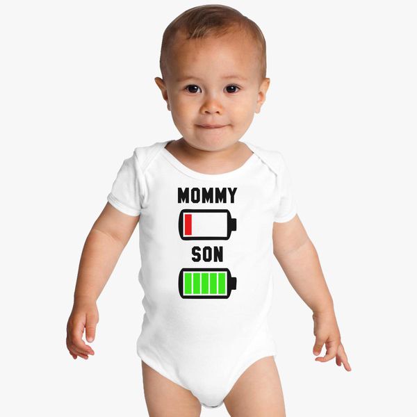 Download Low Battery Svg Mommy And Son Baby Onesies Kidozi Com