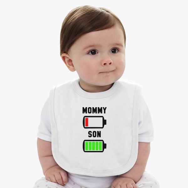 Download Low Battery Svg Mommy And Son Baby Bib Kidozi Com