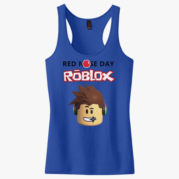 Roblox Red Nose Day Women S Racerback Tank Top Kidozi Com - red vest roblox shirt