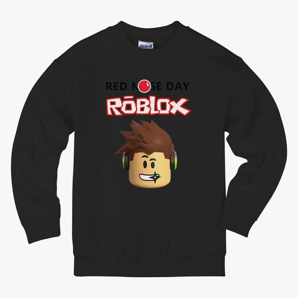 Roblox Red Nose Day Kids Sweatshirt Kidozi Com - roblox animal hoodie code
