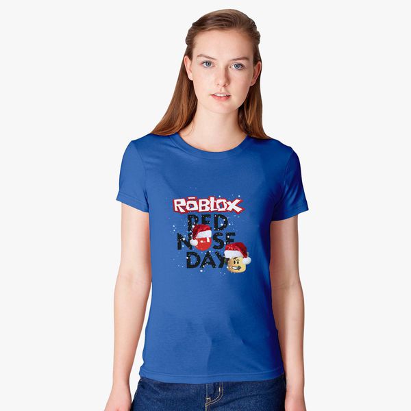 Roblox Christmas Design Red Nose Day Women S T Shirt Kidozi Com - t shirt raconidas roblox