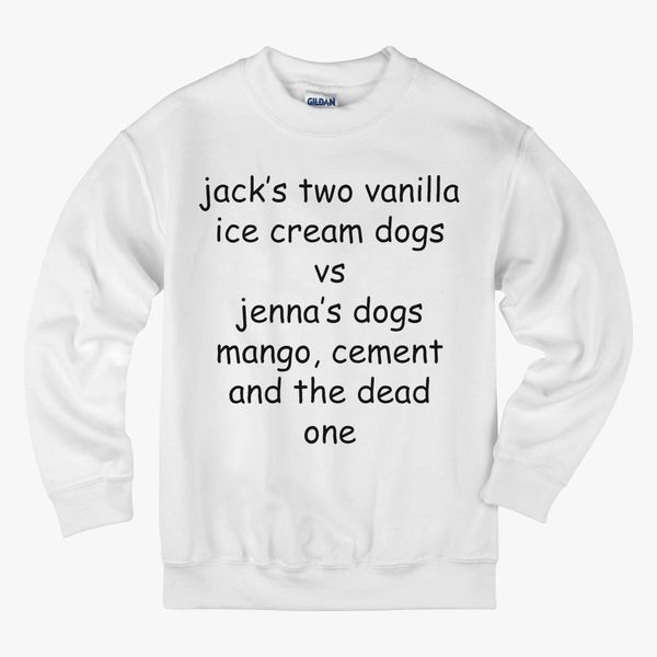 Jacksfilms Fam Squad Jenna Marbles Vs Jacksfilms Kids Sweatshirt Kidozi Com - jenna roblox clothes