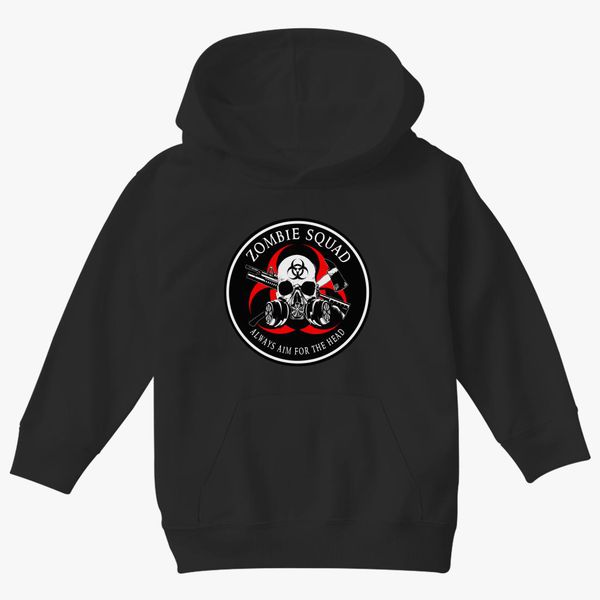 Biohazard Zombie Squad Always Aim For The Head Ring Patch Outlined Kids Hoodie Kidozi Com - how to have a tiny head in roblox patched
