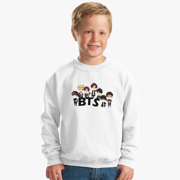 Bts Bangtan Boys Bts Cartoon Kids Sweatshirt Kidozi Com - t shirt bangtan sonyeondan bts roblox