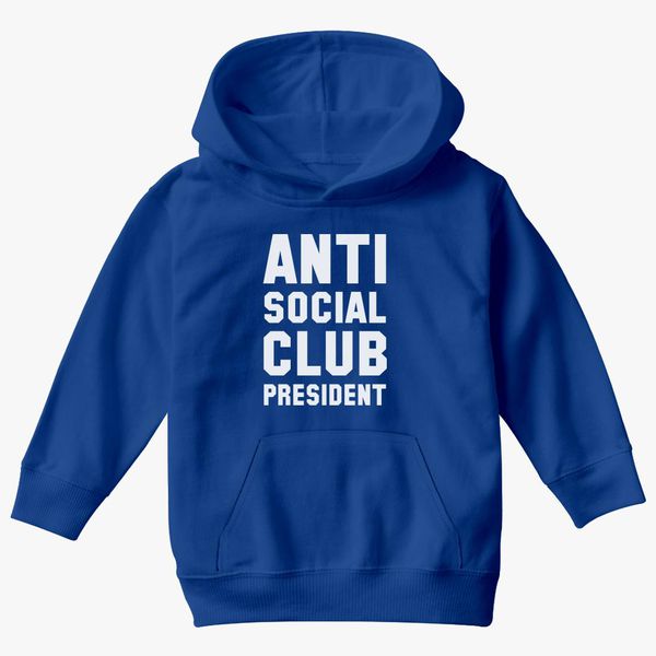 Anti Social Club President Kids Hoodie Kidozi Com - anti social social club roblox shirt
